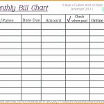 Bill Pay List Printable Paying New Chart Free Template Samples Word   Free Printable Bill Payment Checklist