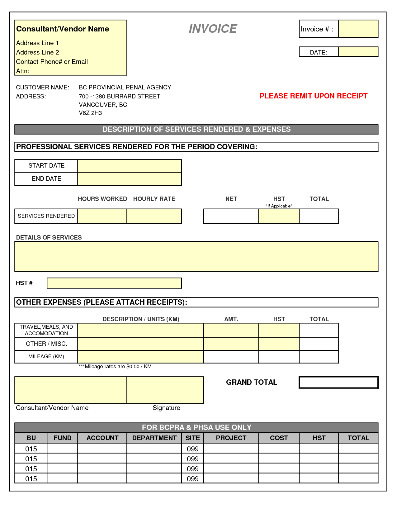 Bill Sample Doc Of An Invoice And Proforma Rabitah Tagua Design - Invoice Templates Printable Free Word Doc