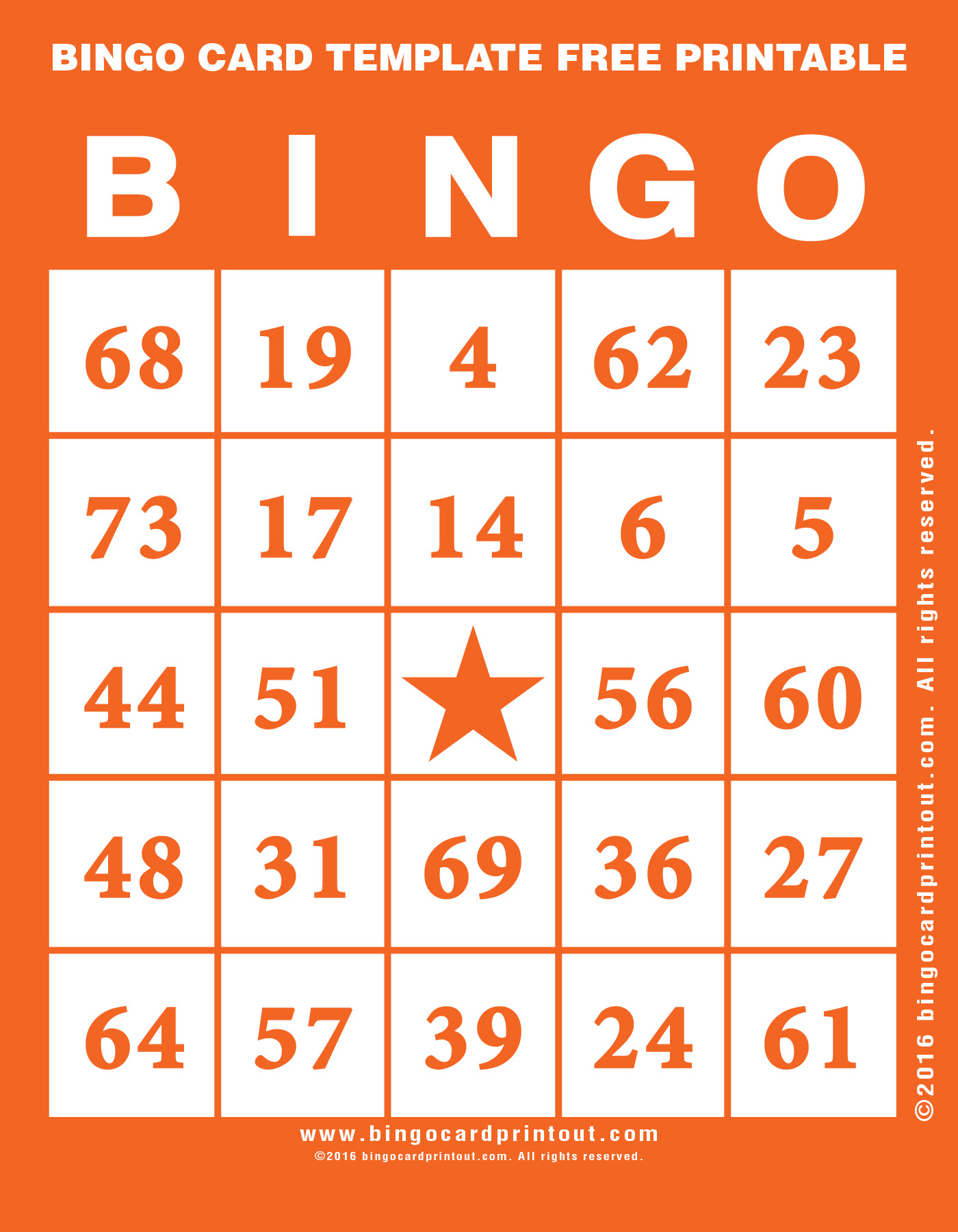 Bingo Card Template Free Printable - Bingocardprintout - Free Printable Bingo Cards