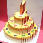 Birthday Cake Pop Up Card (Happy Birthday Kirigami) | Free Template   Free Printable Kirigami Pop Up Card Patterns