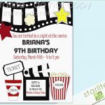 Birthday Invitations Free Printable Unique Birthday Party Invitation   Free Printable Movie Themed Invitations