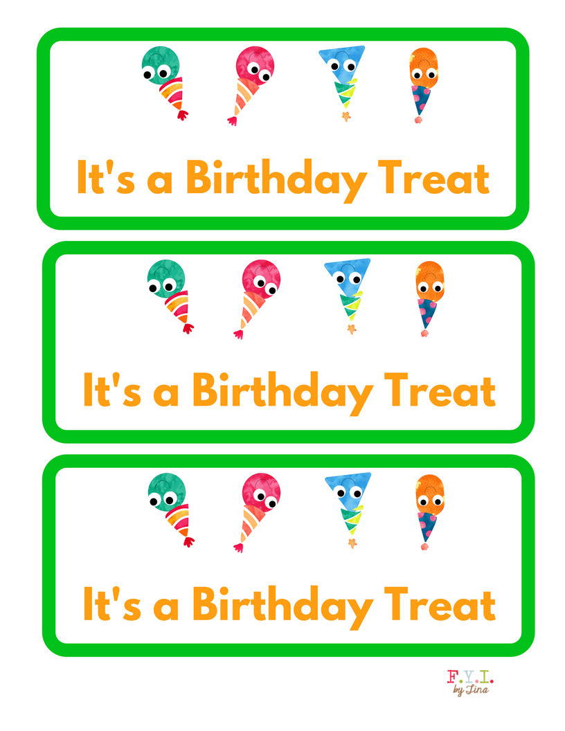 Birthday Sandwich Size Treat Bag Toppers {Free Printable} • Fyitina - Free Printable Bag Toppers