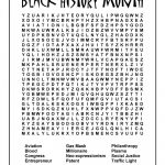 Black History Month Printable Activities – Forprint   Free Printable Black History Month Word Search