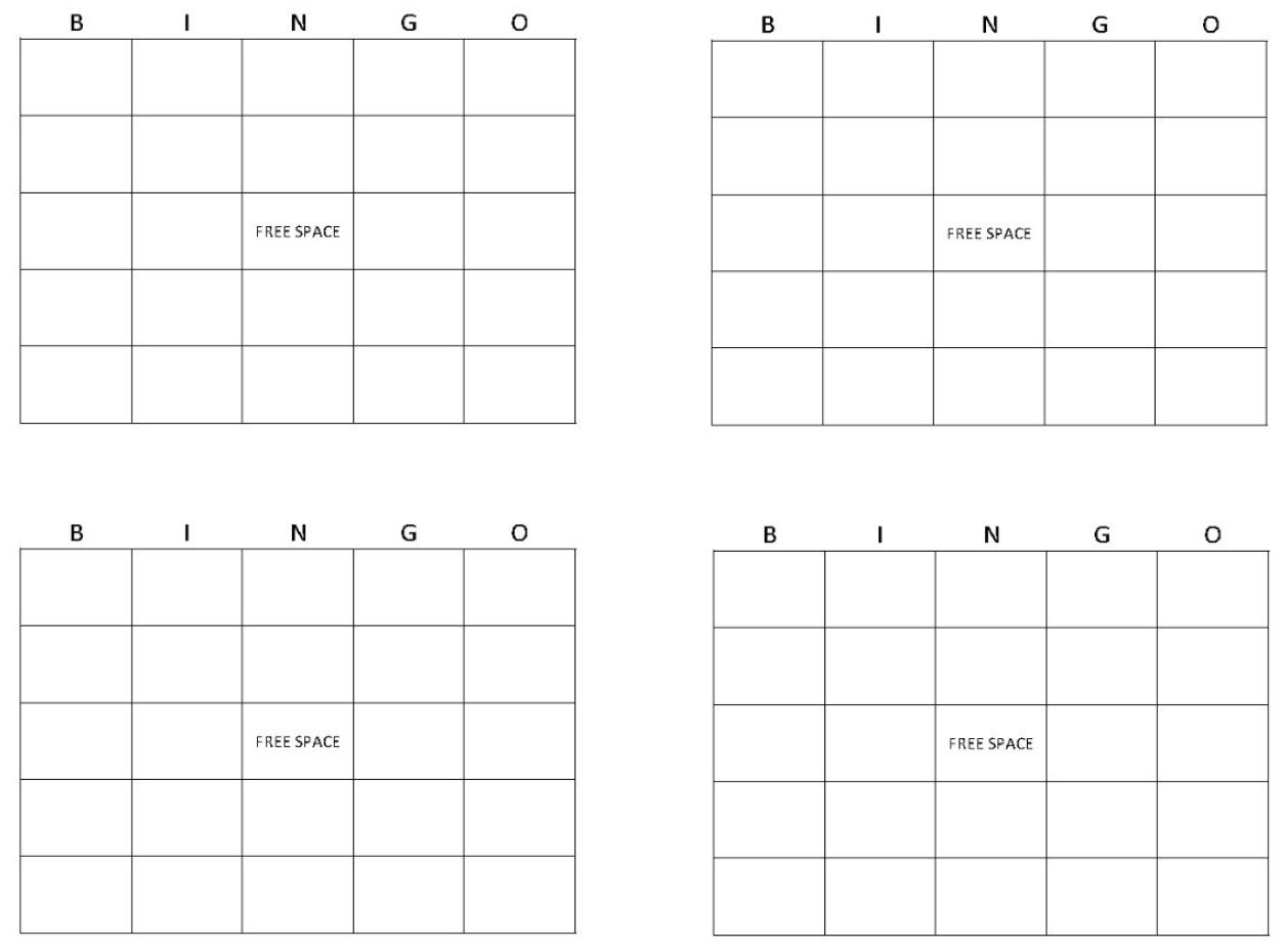 Blank Bingo Cards | Get Blank Bingo Cards Here - Free Printable Blank Bingo Cards