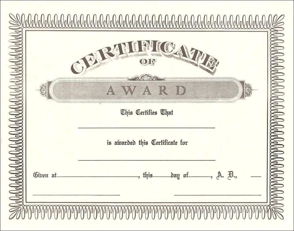 Blank Certificate Templates | Kiddo Shelter | Blank Certificate - Free Printable Baseball Certificates