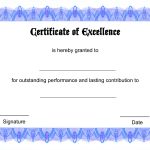 Blank Certificate Templates Of Excellence | Kiddo Shelter | Šįyyy   Free Printable Diploma Template