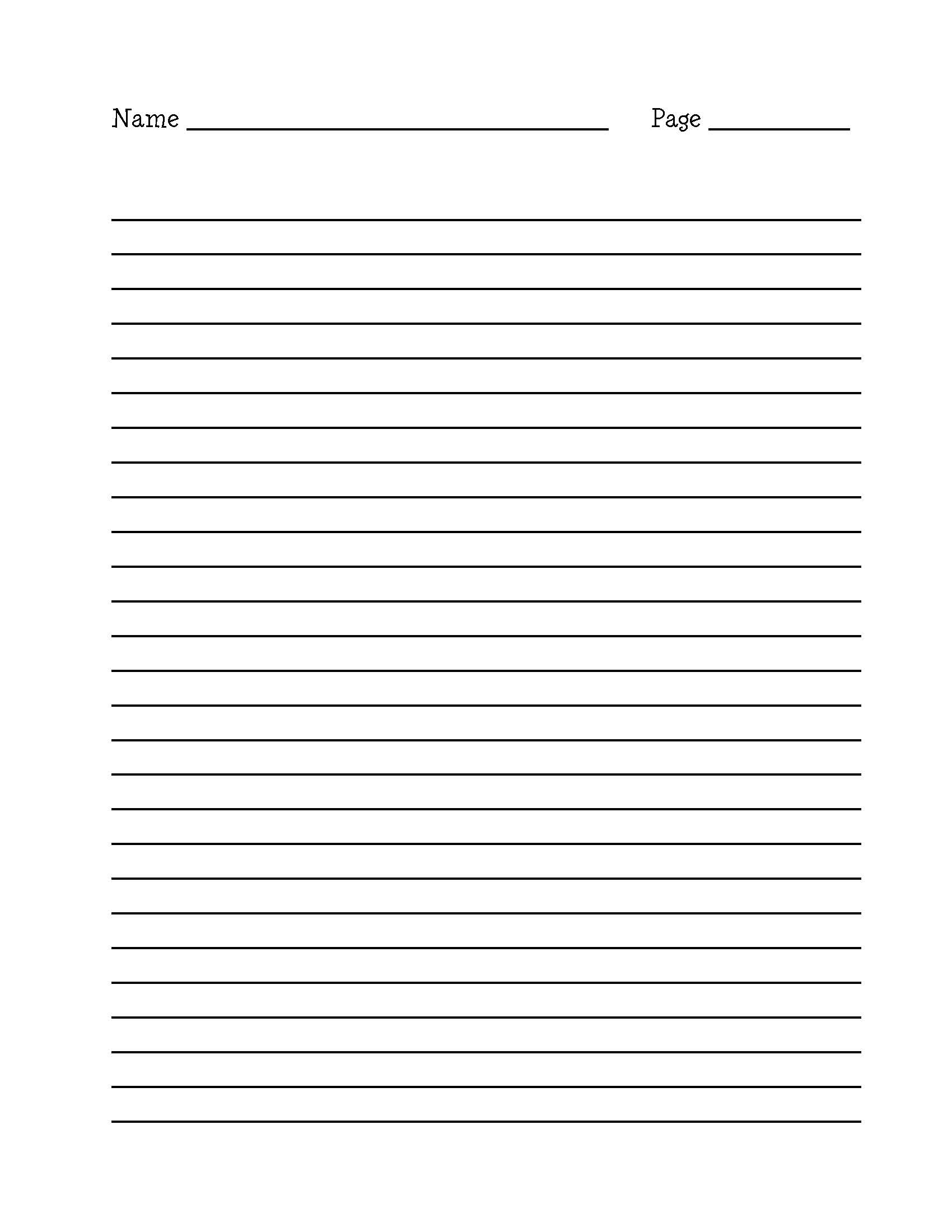 Blank Editable Lined Paper Template Word Pdf | Lined Paper Template - Free Printable Binder Paper