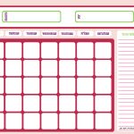 Blank Month Calendar   Pinks   Free Printable Downloads From   Free Printable To Do Charts