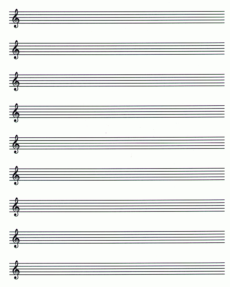 Blank Sheet Music Pdf | Free Blank Manuscript Paper To Download - Free Printable Blank Sheet Music