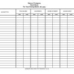 Blank Six Column Worksheet | Accounting 6 Column Worksheet   Excel   Free Printable 4 Column Ledger Paper