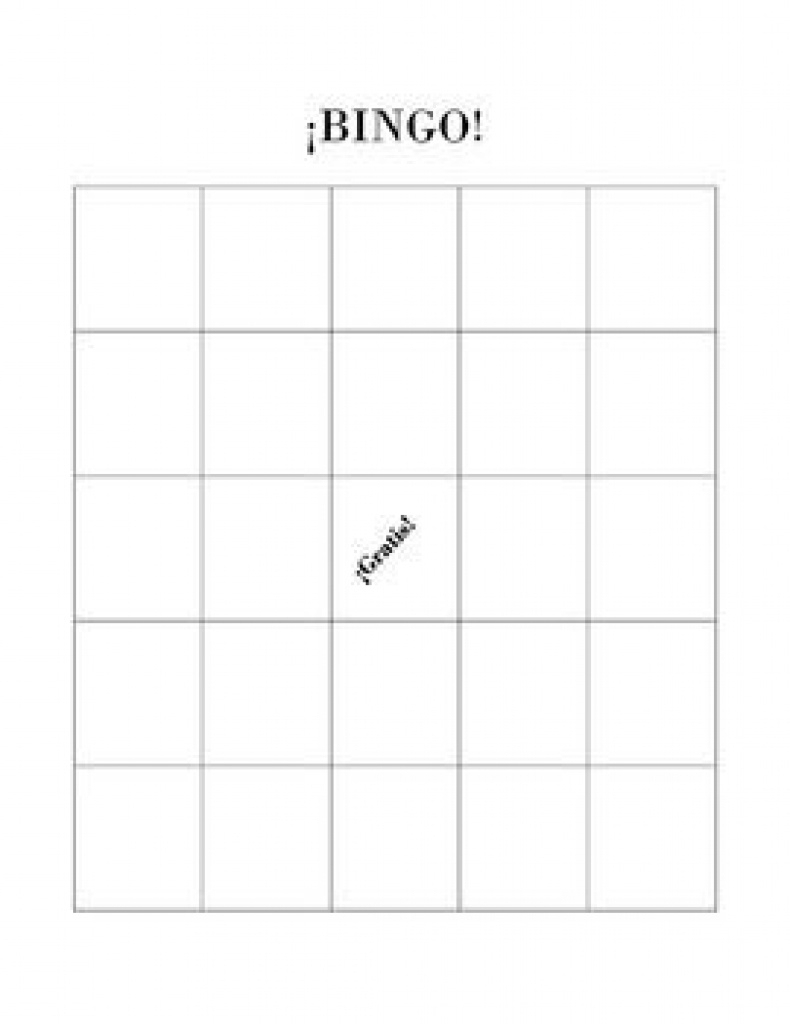 Blank Spanish Bingo Game | Spanish Games | Pinterest | Bingo Games - Free Printable Spanish Bingo Cards