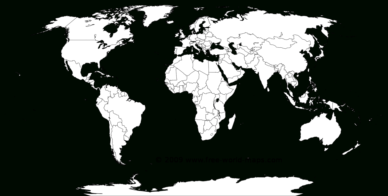 Blank World Map Worksheet ~ Afp Cv - Free Printable World Map Images