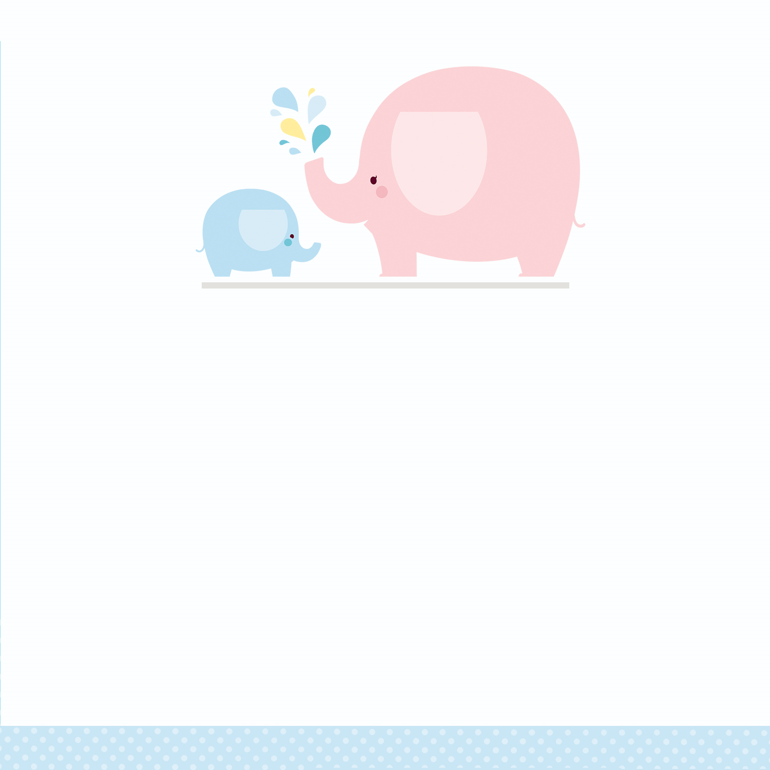 Blue Baby Elephant - Free Printable Baby Shower Invitation Template - Free Printable Elephant Baby Shower