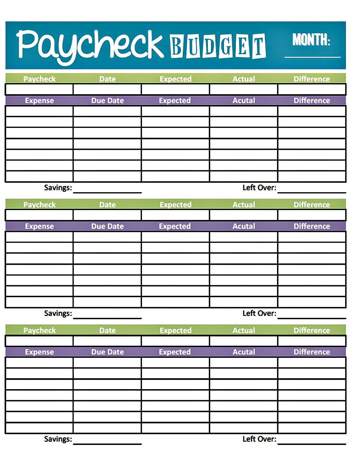 Bonfires And Wine: Livin&amp;#039; Paycheck To Paycheck - Free Printable - Free Printable Budget Sheets