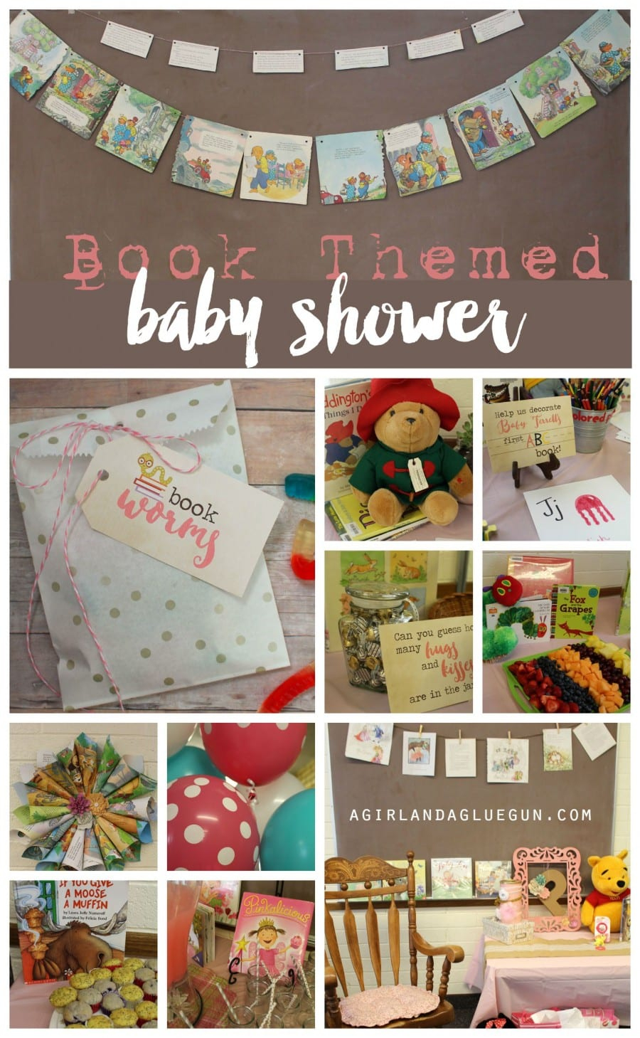 Book Themed Baby Shower !!! - A Girl And A Glue Gun - Free Printable Book Themed Baby Shower Invitations