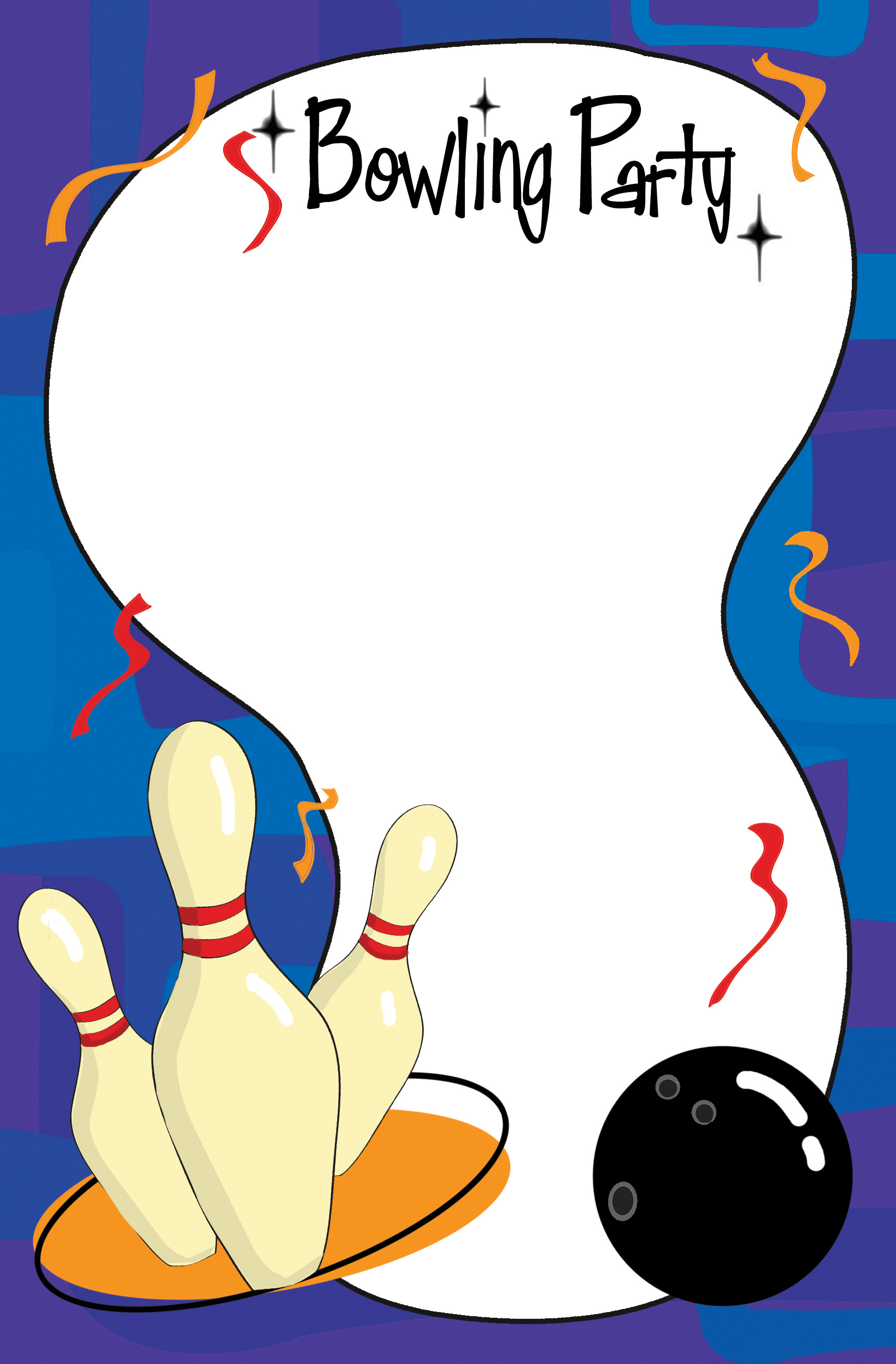 Bowling Invitation Template - Cliparts.co - Free Printable Bowling Birthday Party Invitations