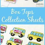 Box Tops For Education Collection Sheets   Free Printable Box Tops For Education
