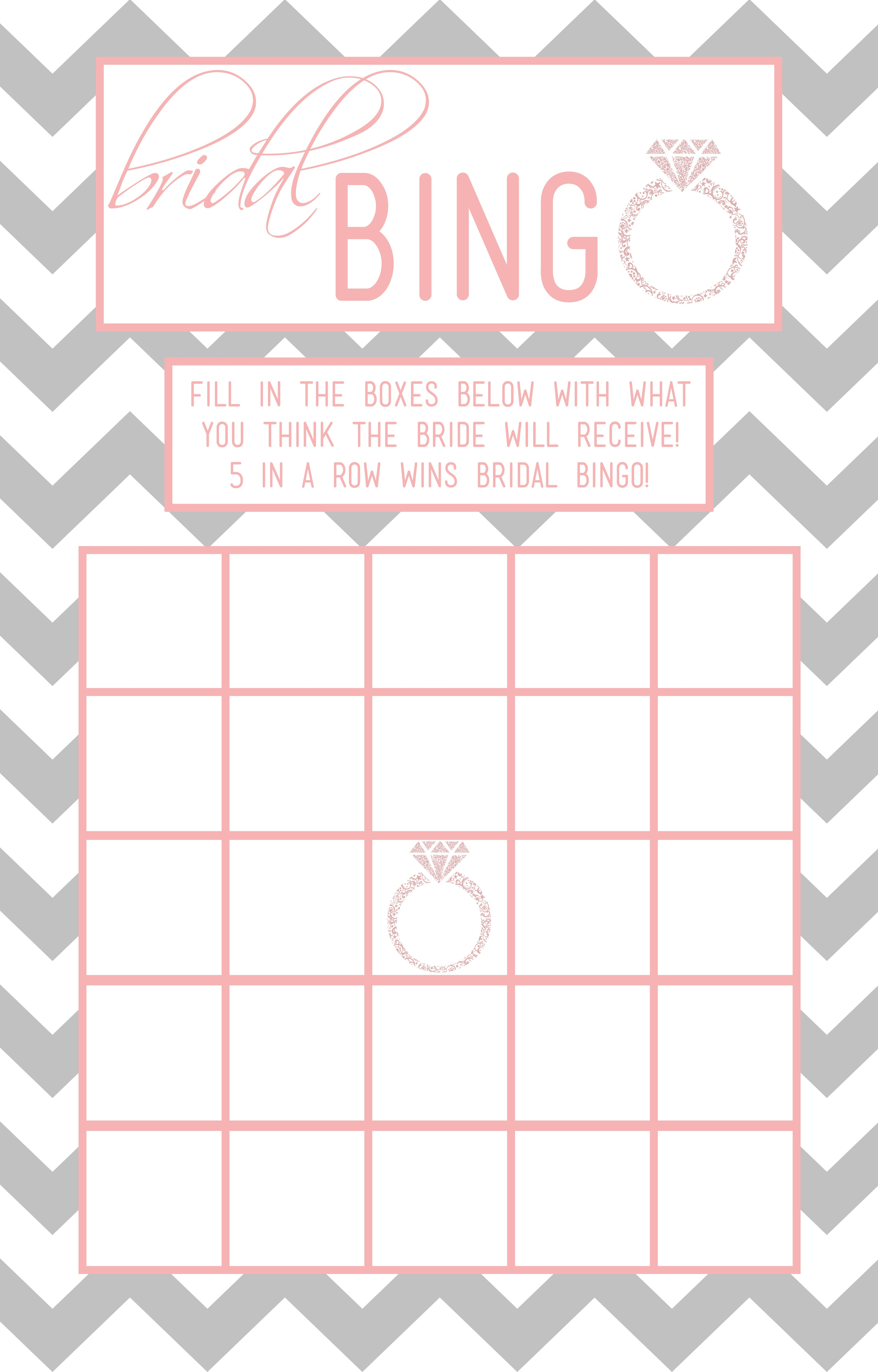 Bridal Bingo Template – 28 Images – Free Printable Bridal Shower - Free Printable Bridal Shower Blank Bingo Games