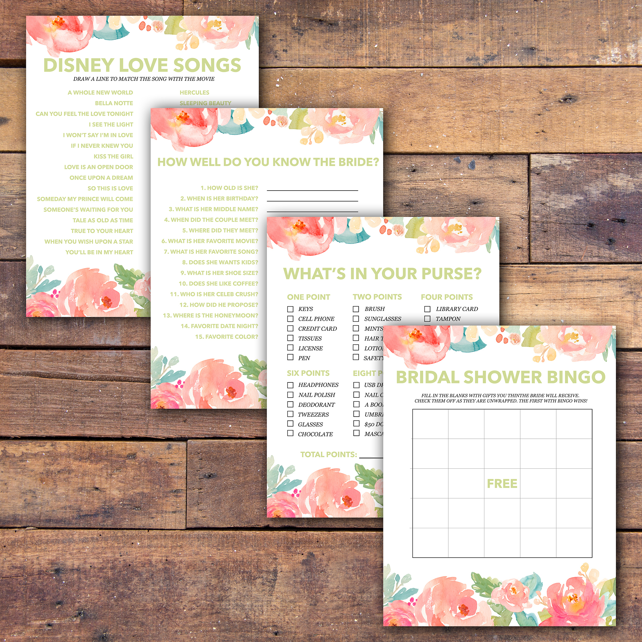 Bridal Shower Games Free Printable - - Samantha Jean Photograhy - Free Printable Bridal Shower Blank Bingo Games