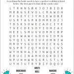 Bridal Shower Word Search Game (Free Printable) | A Bride On A Budget   Free Printable Word Games