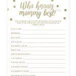 Brilliant Great Baby Shower Game Free Who Know Mommy Best Idea 8   Free Printable Baby Shower Games Who Knows Mommy The Best