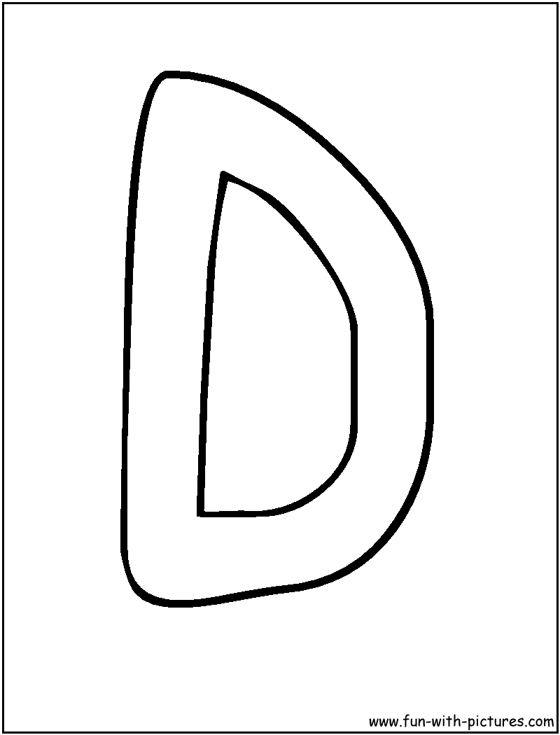 Bubble Letters D Coloring Page | Alphabet | Pinterest | Bubble - Free Printable Bubble Letters