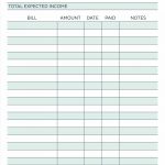 Budget Planner Planner Worksheet Monthly Bills Template Free Free   Free Printable Bill Payment Schedule