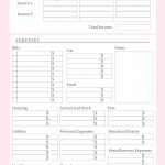 Budget Planner With Mini Bills Tracker   Stay At Home Mum | Articles   Free Printable Budget Planner