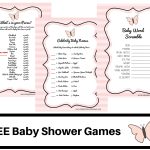 Butterfly Theme Baby Shower Free Printable Baby Shower Games Baby   Free Printable Baby Shower Game What's In Your Purse