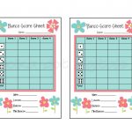 Buy 2 Get 1 Free Complete Set Spring Flowers Floral Bunco | Etsy   Free Printable Bunco Game Sheets