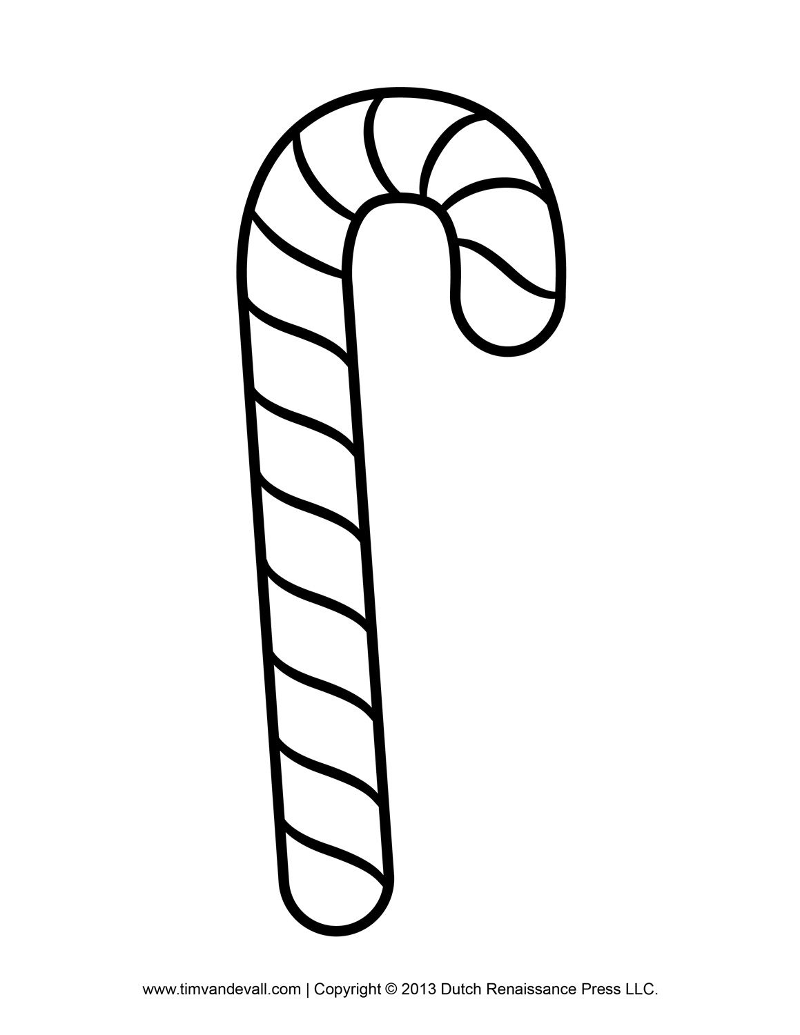 Candy Clip Art Black And White Candy Cane Coloring Pages | Christmas - Free Candy Cane Template Printable