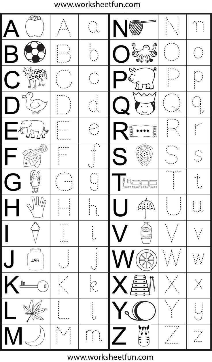 Capital &amp;amp; Small Letter Tracing Worksheet | Writing Activities - Free Printable Worksheets For Kg1