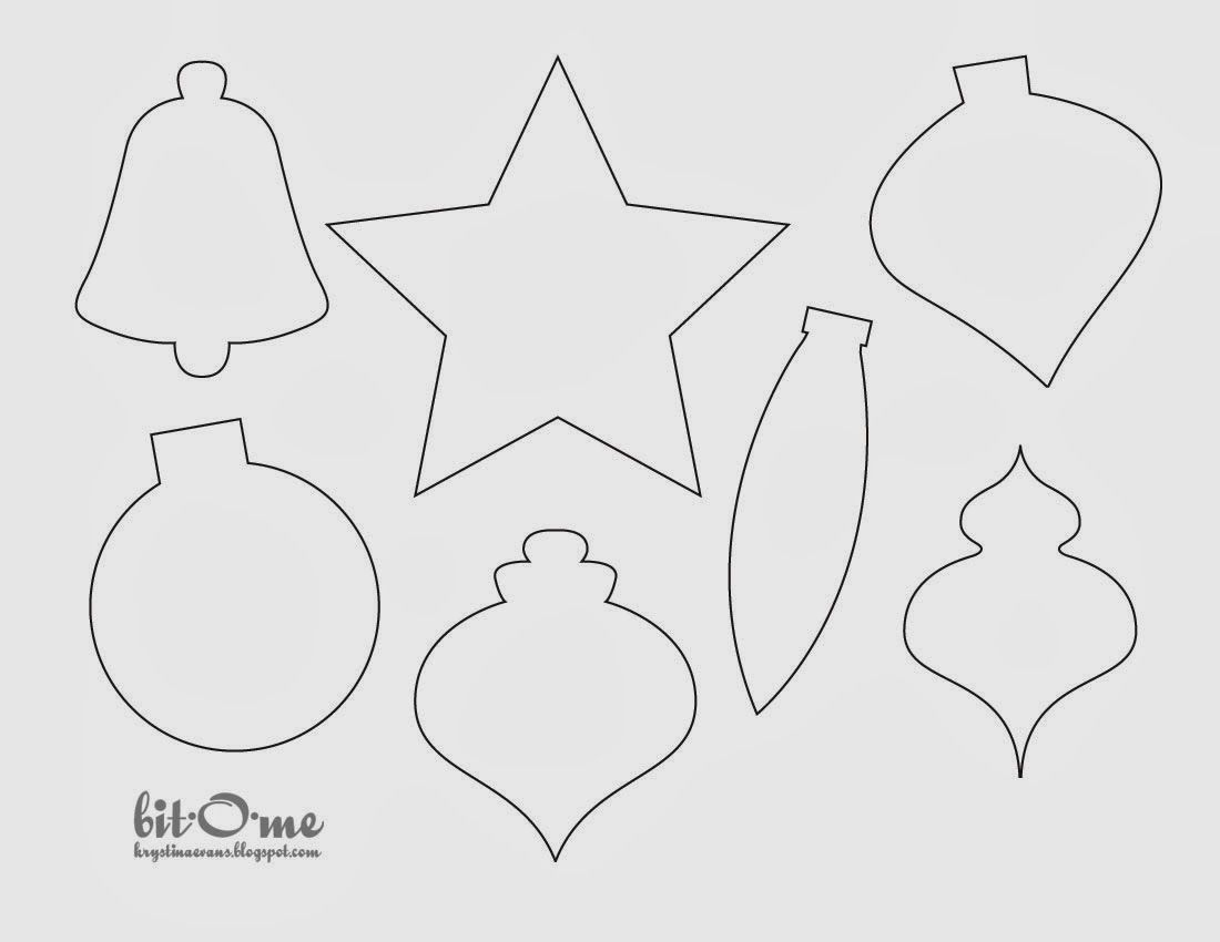 Carta Modello | Felt | Pinterest | Felt Christmas, Christmas And - Free Printable Christmas Ornaments Stencils