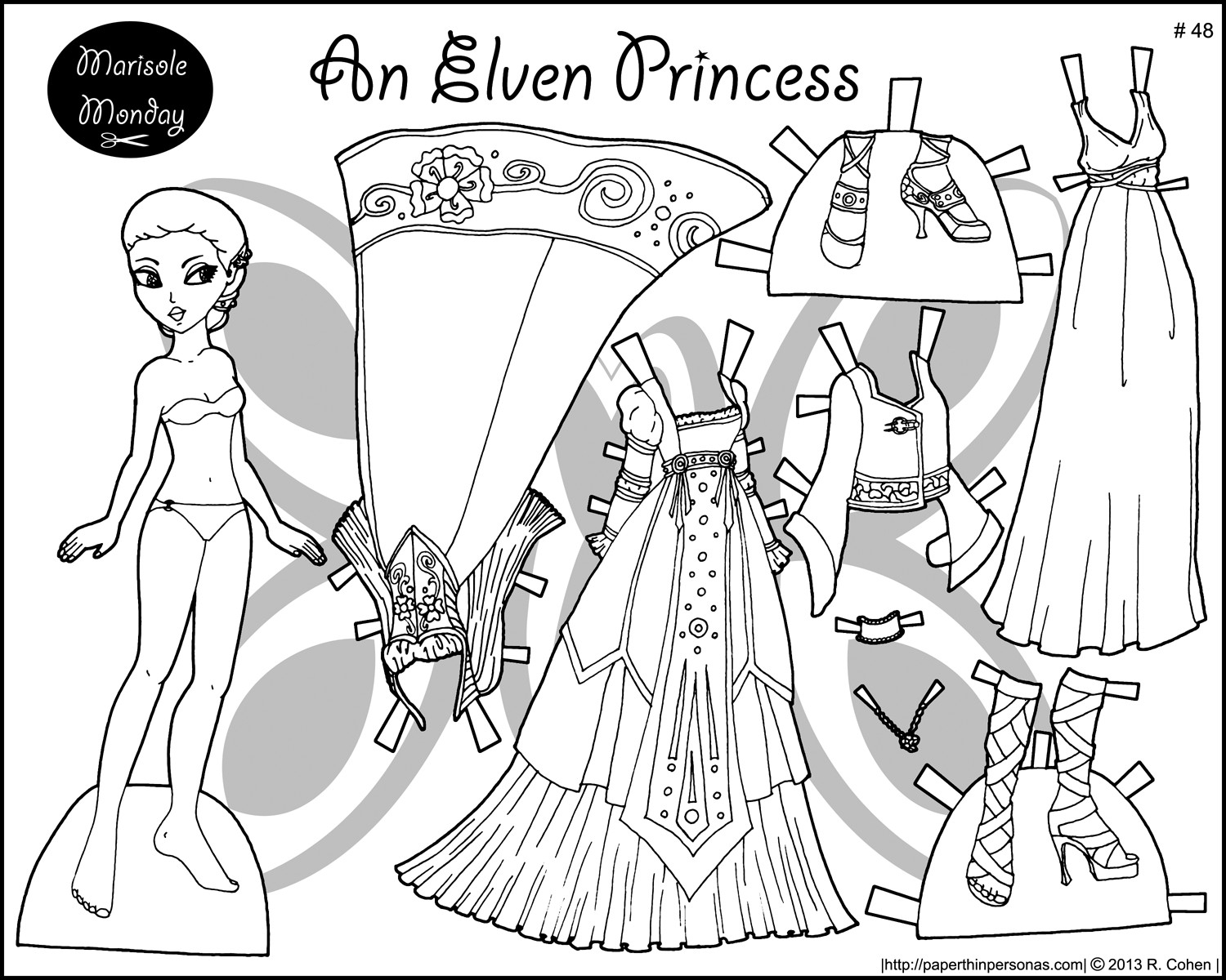 Category: Coloring Page 0 | Coloring Page - Free Printable Paper Doll Coloring Pages