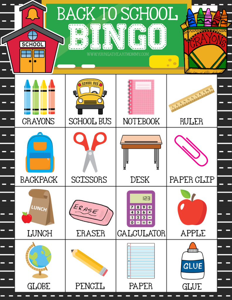 Celebrate A New School Year With Free Printable Back To School Bingo - Free Printable Back To School