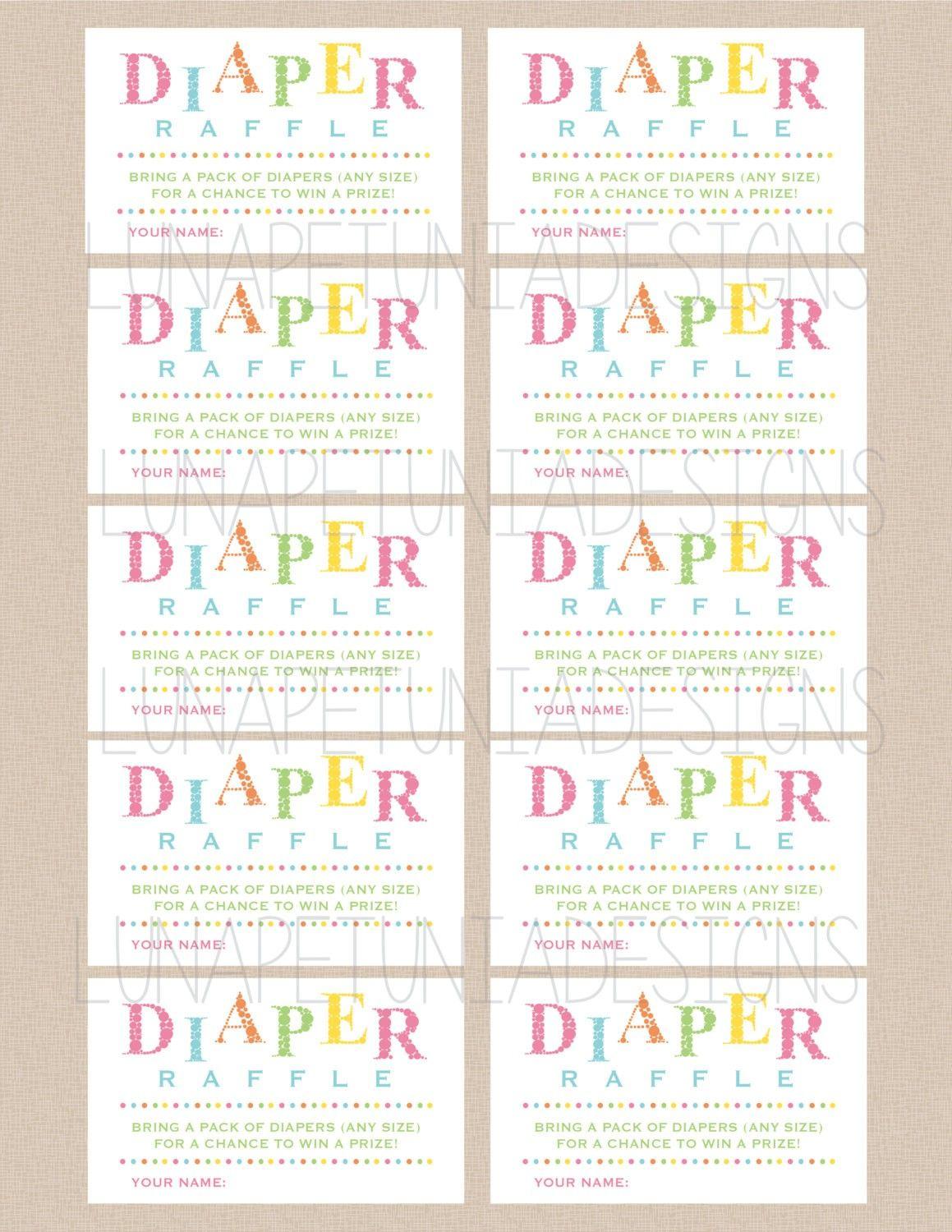 Charming Decoration Printable Diaper Raffle Tickets For Baby Boy - Free Printable Diaper Raffle Tickets Elephant