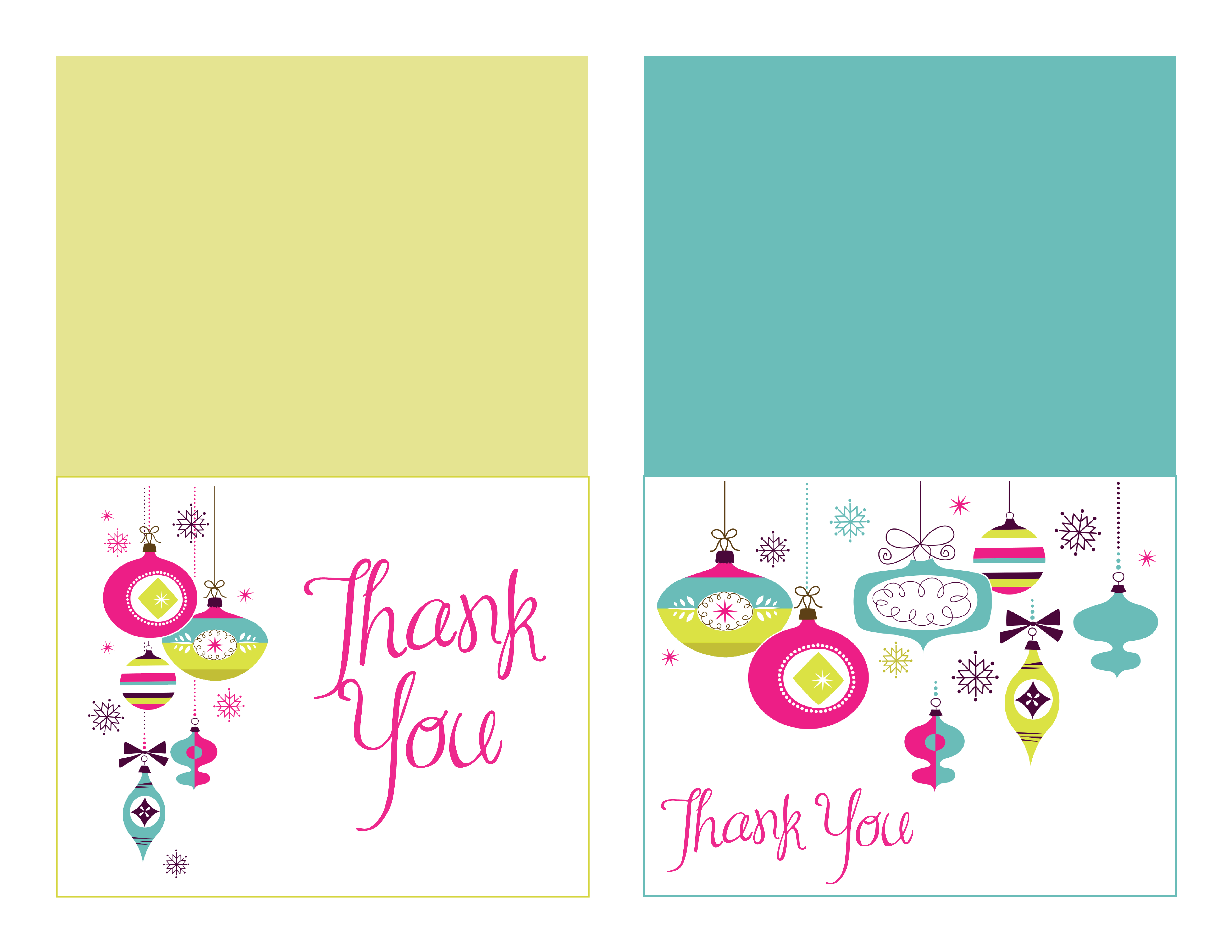 Charming Ideas Thank You Cards Christmas Free Christmas Thank You - Free Christmas Thank You Notes Printable