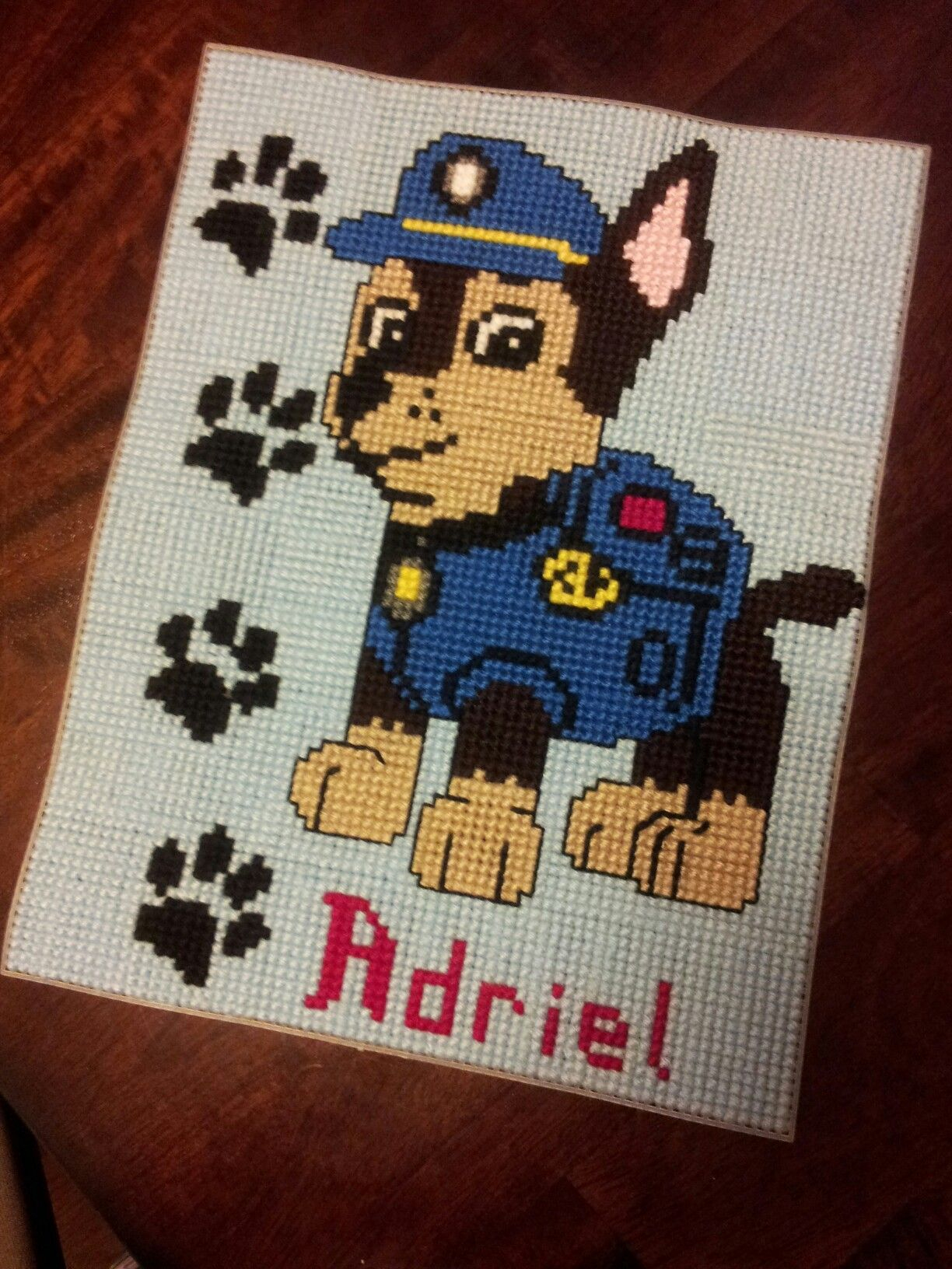 Chase Paw Patrol, Plastic Canvas | Plastic Canvas Y Punto De Cruz - Free Printable Plastic Canvas Patterns Bookmarks