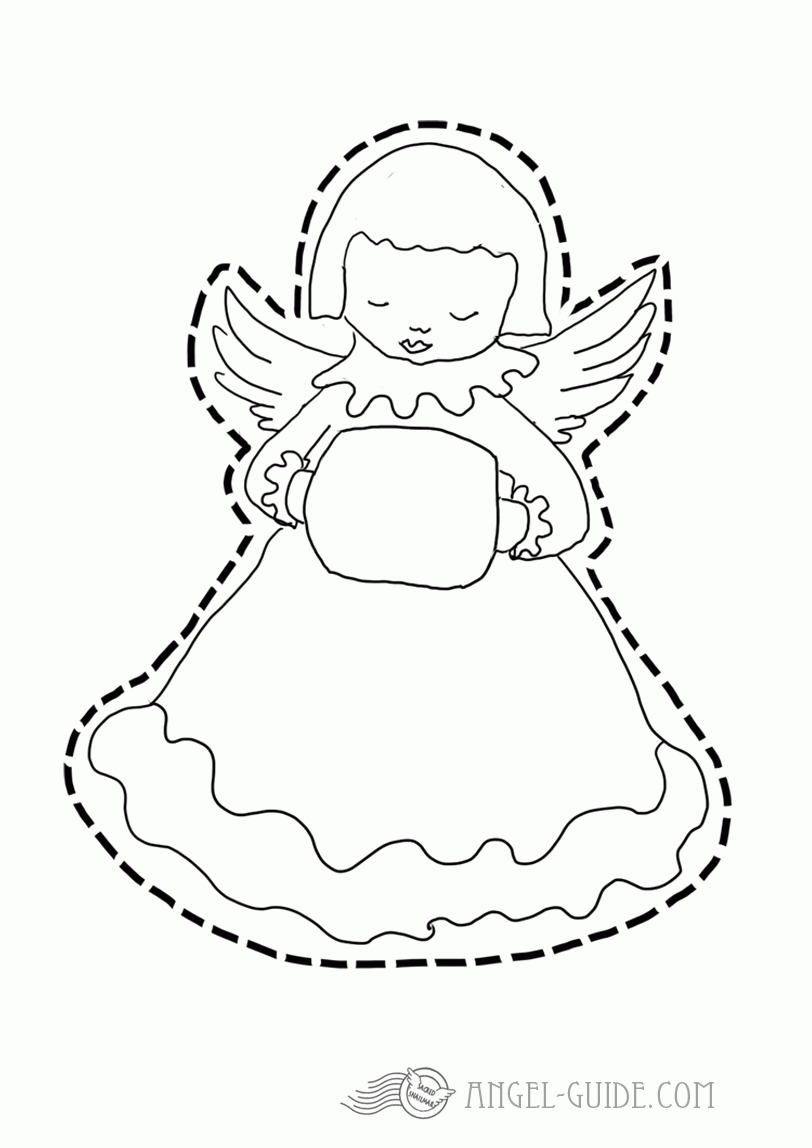 Cherub Template, Free Printable Angel Template For Christmas Kids - Free Printable Pictures Of Angels