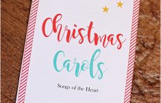Free Printable Christmas Carols Booklet