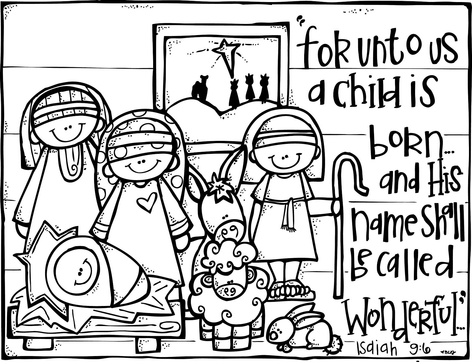 Christian Christmas Activities: Free Nativity Coloring Page From - Free Printable Christmas Baby Jesus Coloring Pages