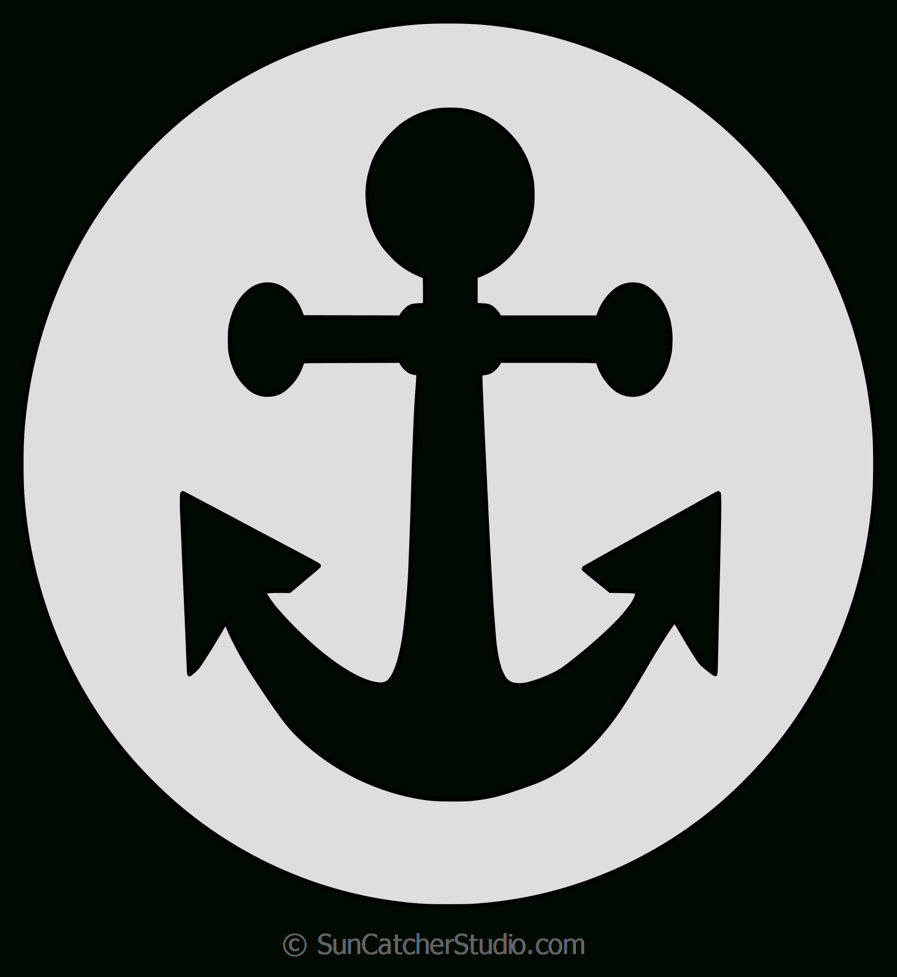 Christian Patterns And Religious Stencils And Templates (Jpg, Svg) - Free Printable Anchor Template