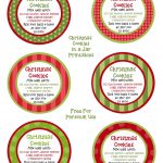 Christmas Cookies In A Jar | Recipe | Christmas Baking | Pinterest   Free Printable Mason Jar Labels
