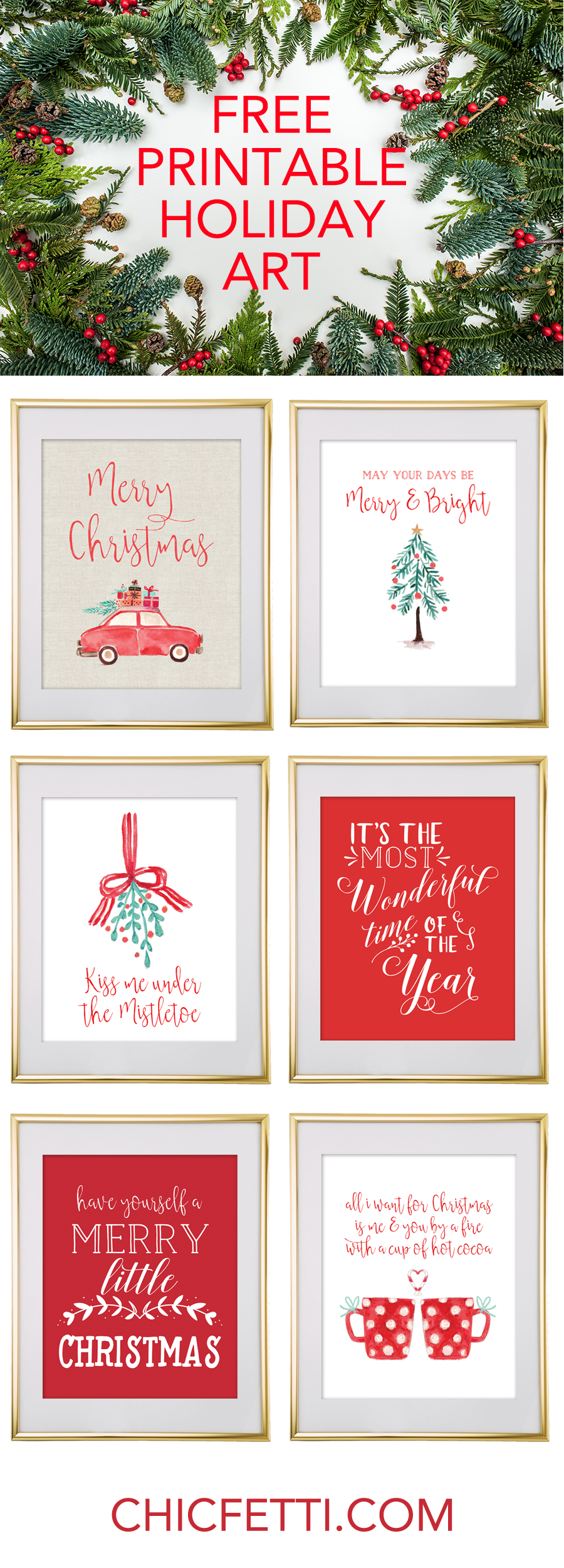 Christmas Free Printable Wall Art - Download Free Christmas Art - Free Printable Christmas Art