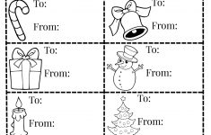 Christmas Gift Tags Free Printable Black And White