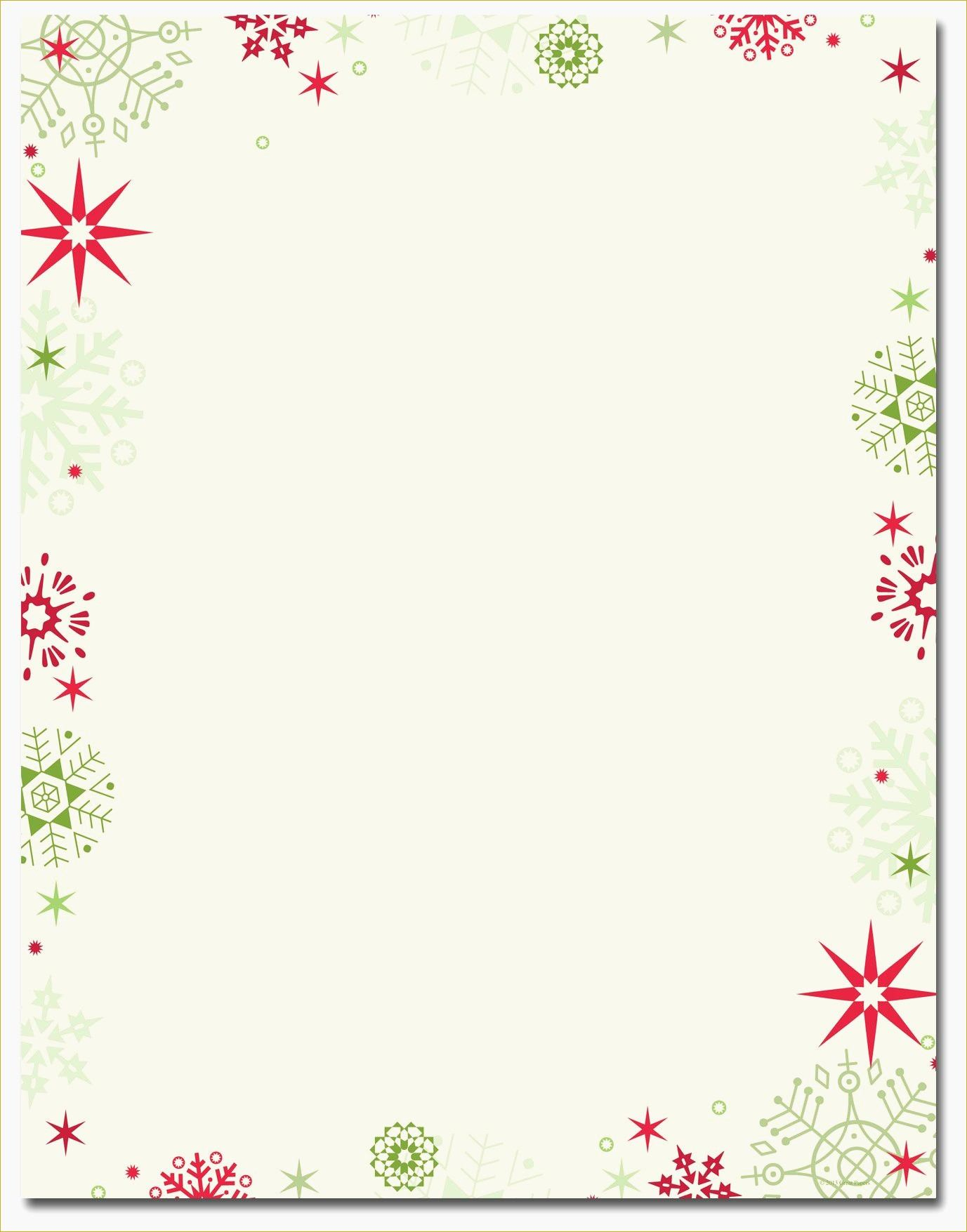 Christmas Letterhead Paper Inspirational Design Regarding Free - Free Printable Santa Letter Paper