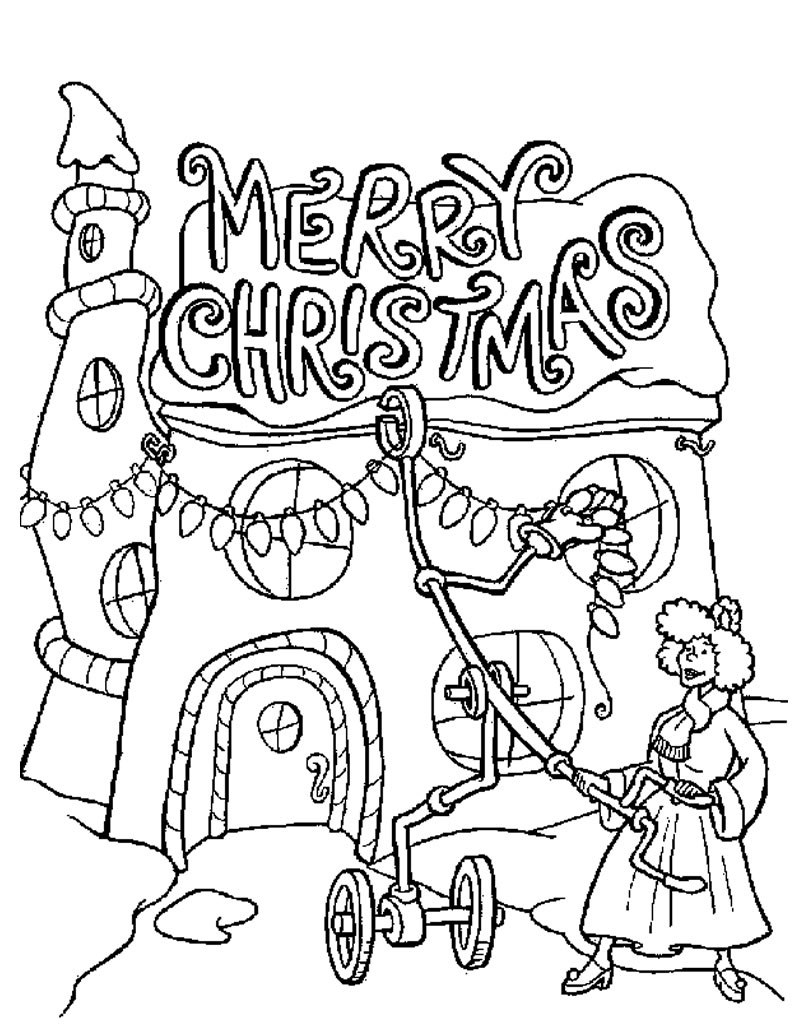 Christmas Lights Coloring Page. Phenomenal Christmas Tree Lights - Free Printable Christmas Lights Coloring Pages