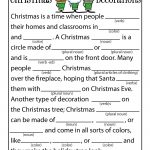 Christmas Mad Libs | Woo! Jr. Kids Activities   Free Printable Mad Libs For Tweens