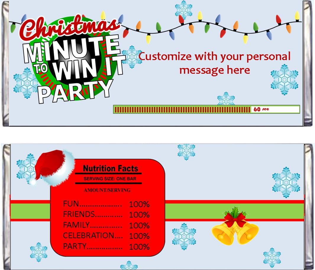 Christmas Minute To Win It Party Supplies And Ideas - Free Printable Minute To Win It Invitations