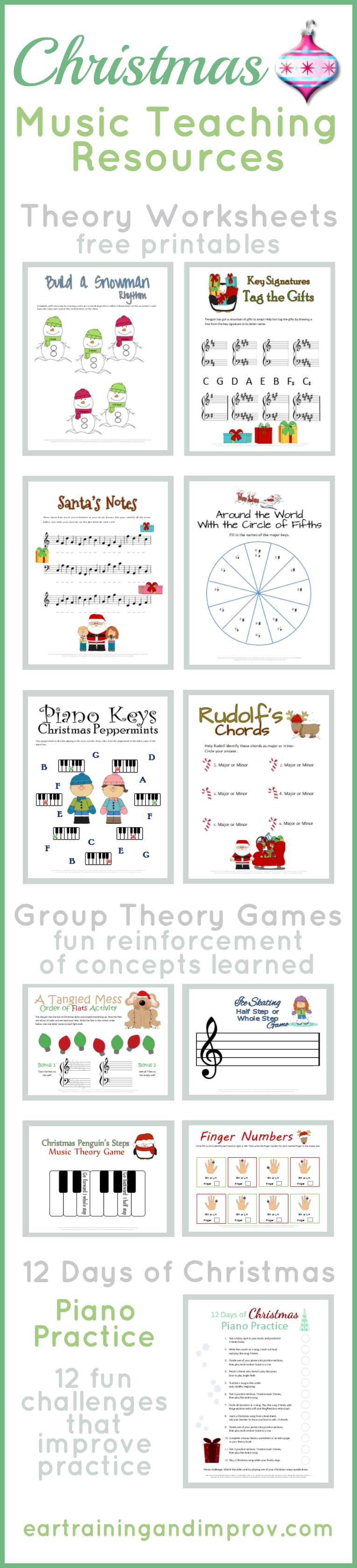 Christmas Music Theory Worksheets - 20+ Free Printables - Free Printable Group Games